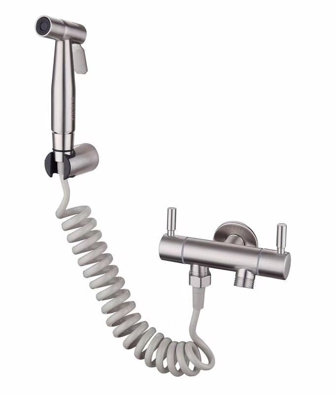 Doubs Tap Bath Shower system Bidet Faucet Brushed Bathroom Shower Tap Bidet Sprayer