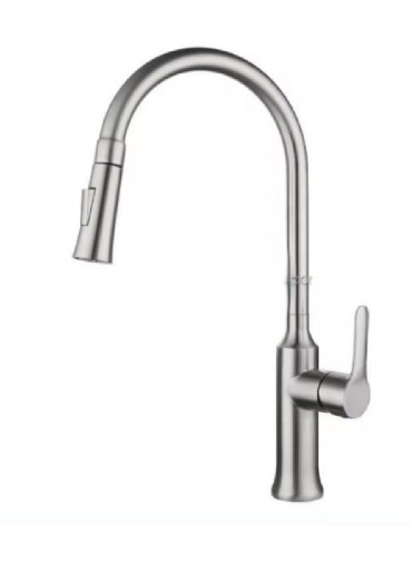 Doubs Kitchen Tap sprayer Sink Faucet with Pull Out Sprayer, Stainless Steel, Bathroom