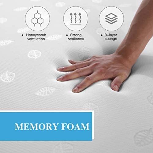 DOUBS Single Bed High Quality Memory Foam Mattress for 3ft , 4ft , 4ft6 Bed