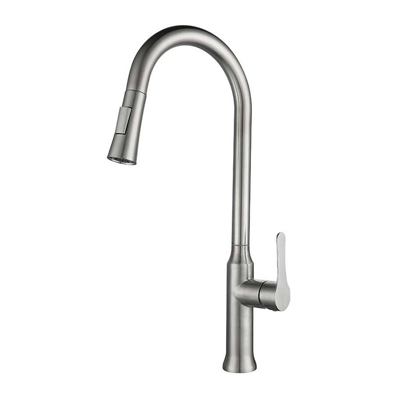 Doubs Kitchen Tap sprayer Sink Faucet with Pull Out Sprayer, Stainless Steel, Bathroom