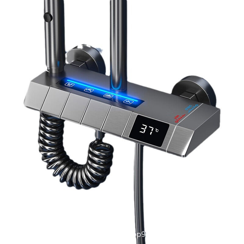 Doubs Digital Shower Intelligent 4 Function LED Shower Faucet with Digital Display