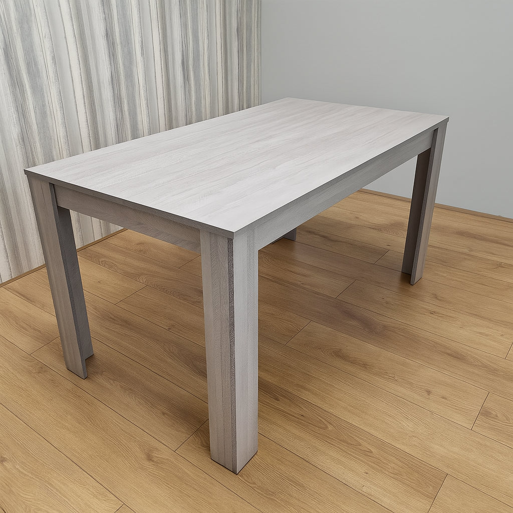 Dining Table Grey Wood Kitchen Place for 4 Seats, Dining Table Only