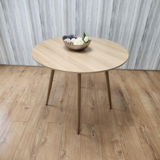 Dining Table Beige Wood Kitchen Place for 4 Seats, Dining Table Only