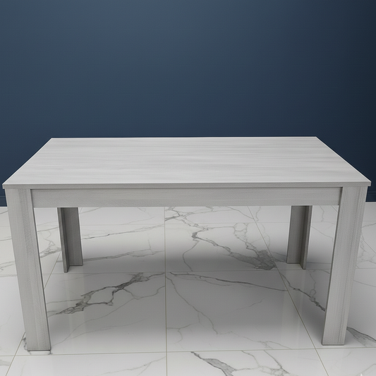 DOUBS Dining Table Grey Wood Kitchen Place for 4 Seats, Dining Table Only