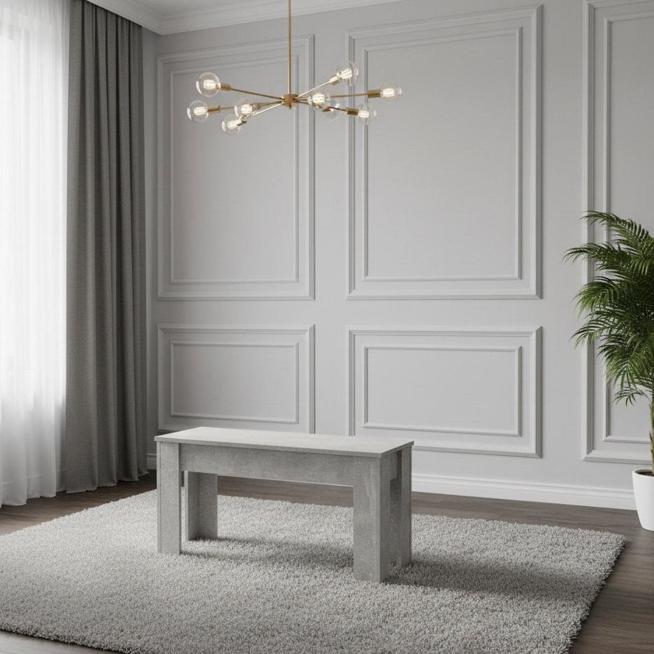 DOUBS Dining Benches Wooden Bench Velvet Bench Grey Rustic  Black Bench