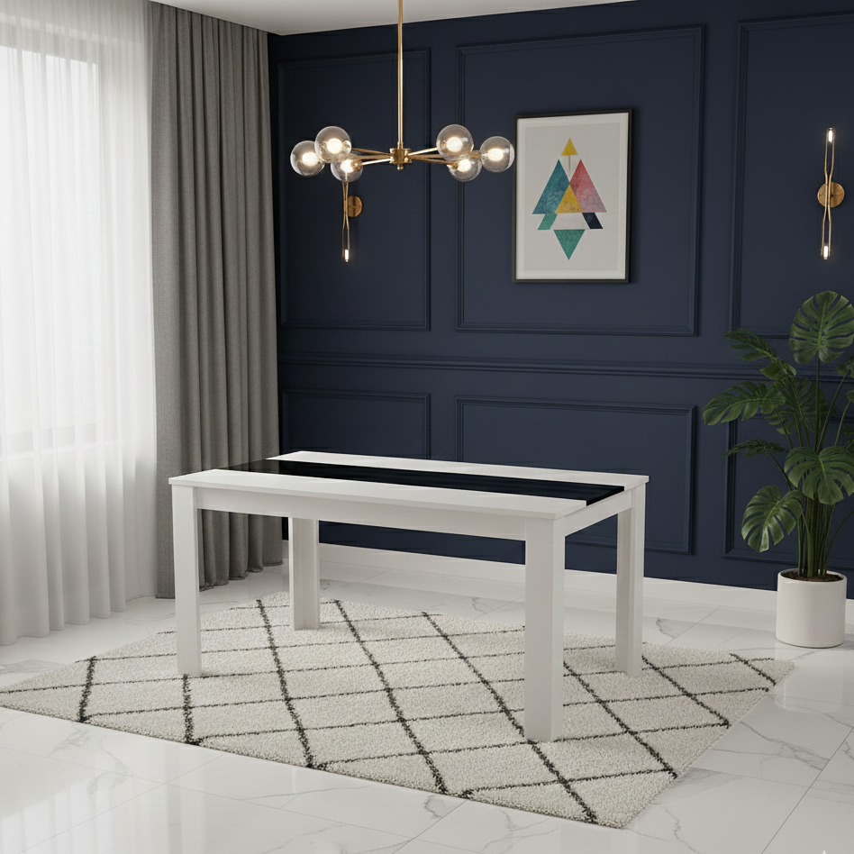 DOUBS Dining Table Wood Kitchen Place, Dining Table Only